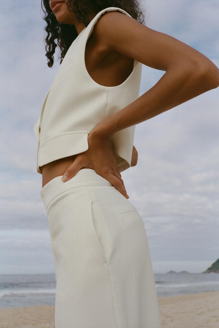 JUPE-CULOTTE TAILLE HAUTE