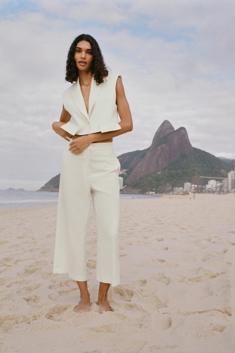 JUPE-CULOTTE TAILLE HAUTE