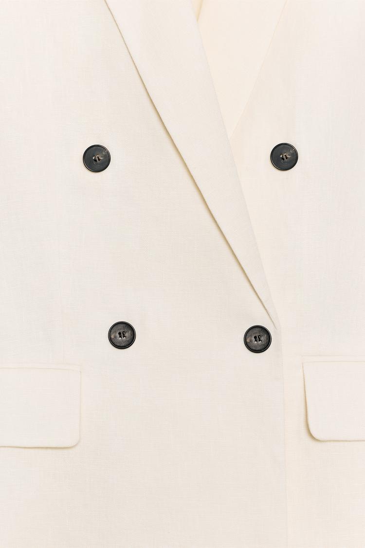 VESTE EN LIN À MANCHES COURTES ZW COLLECTION