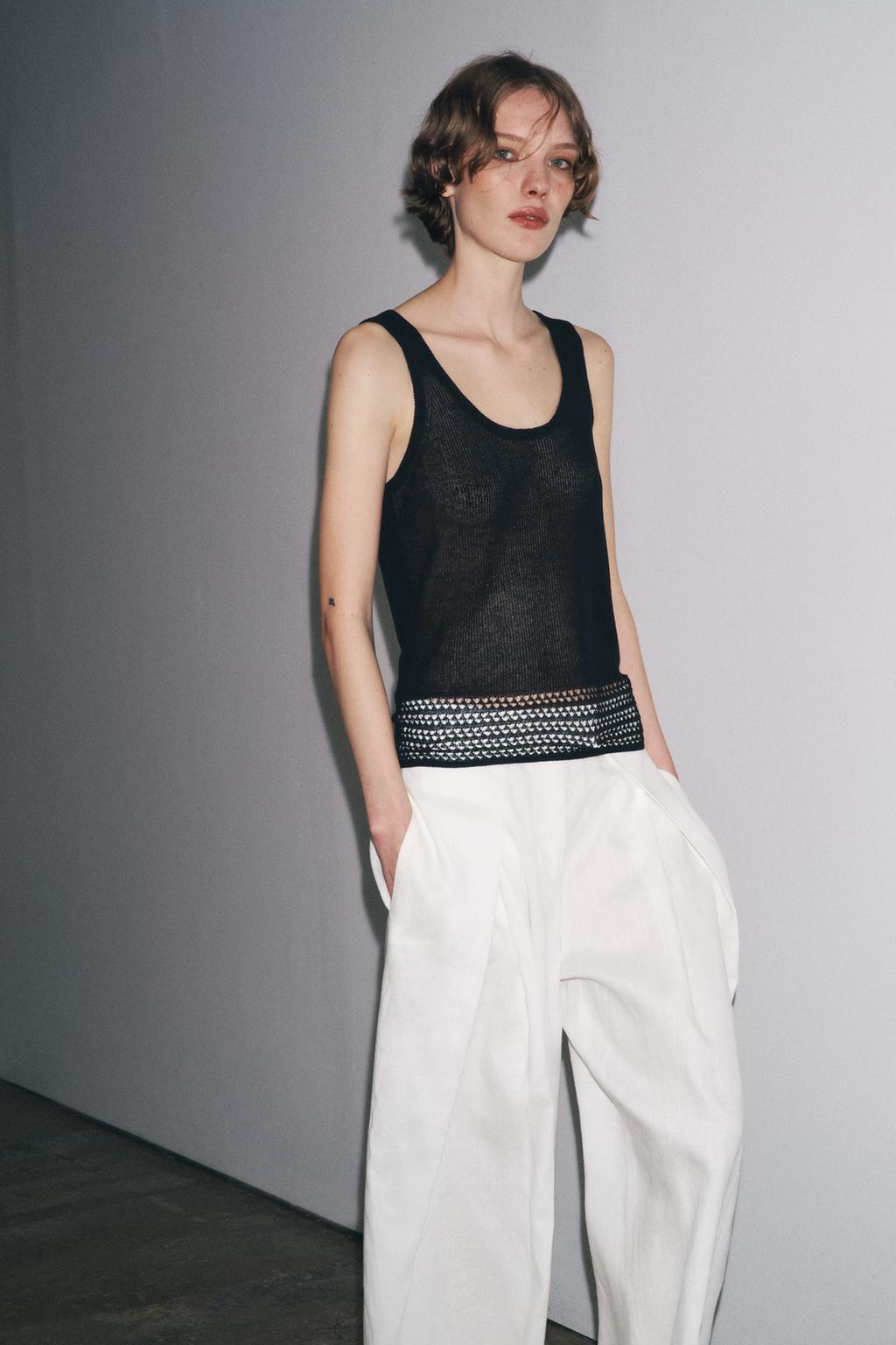 PANTALON VOLUME À PINCES ZW COLLECTION