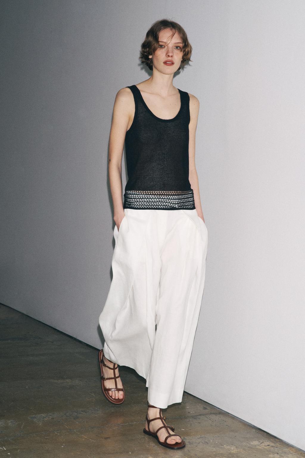 PANTALON VOLUME À PINCES ZW COLLECTION