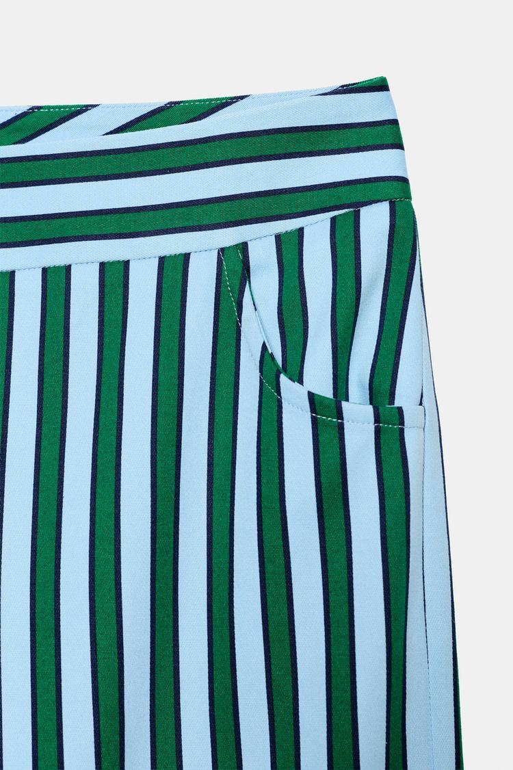 JUPE-CULOTTE À RAYURES