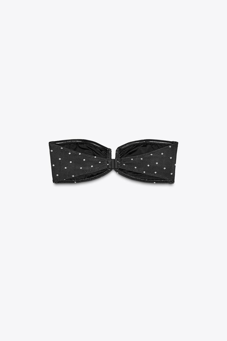 HAUT | CULOTTE DE BIKINI EN TULLE À POIS