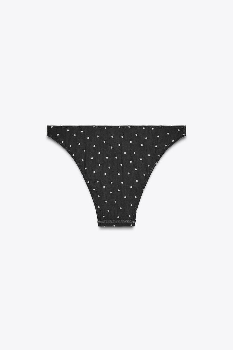 HAUT | CULOTTE DE BIKINI EN TULLE À POIS