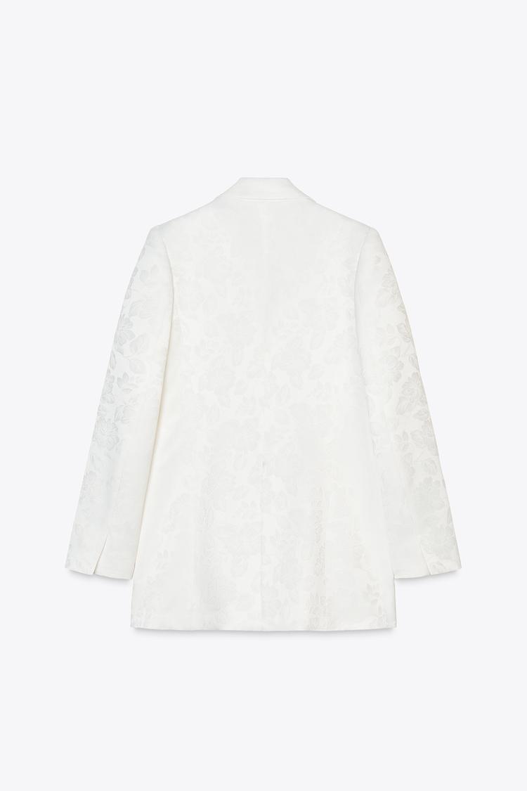VESTE À BOUTONNAGE CROISÉ EN JACQUARD