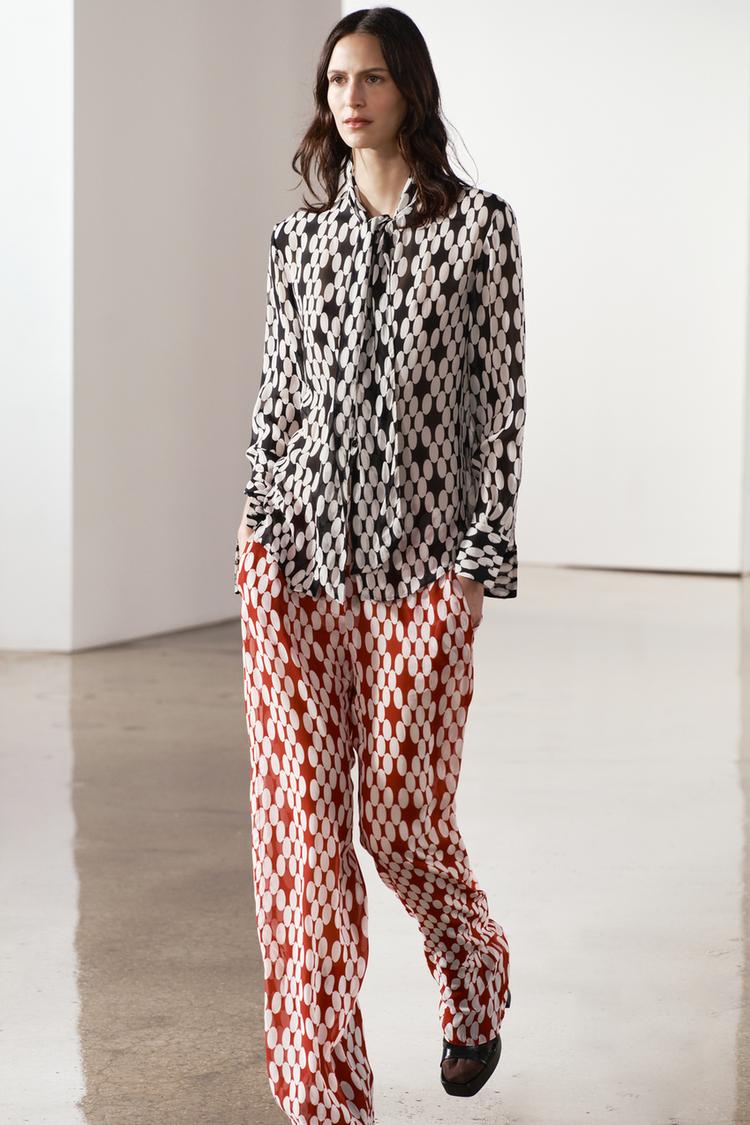 ENSEMBLE CHEMISE | PANTALON FLUIDE IMPRIMÉ COLLECTION ZW