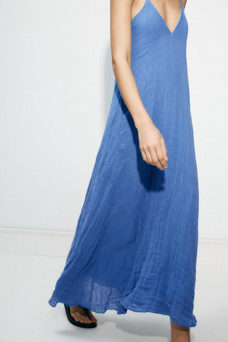 ROBE EN MÉLANGE DE LIN COLLECTION ZW