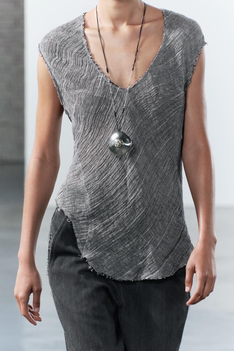 HAUT ASYMÉTRIQUE 💯% LIN COLLECTION ZW