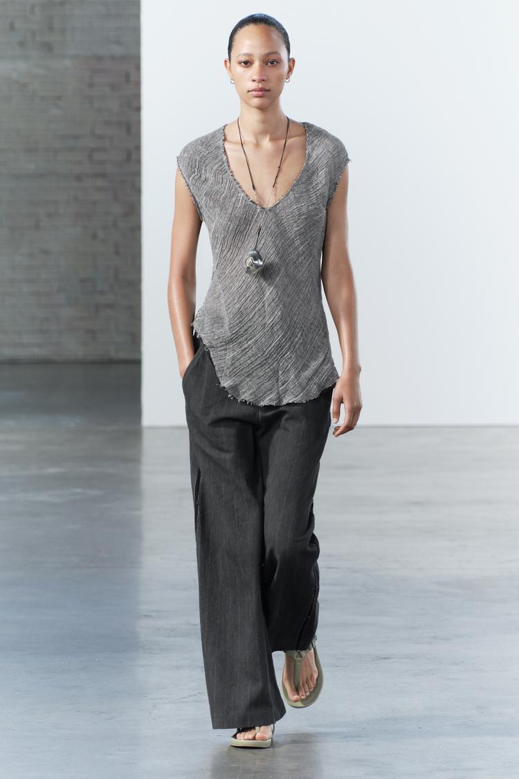HAUT ASYMÉTRIQUE 💯% LIN COLLECTION ZW