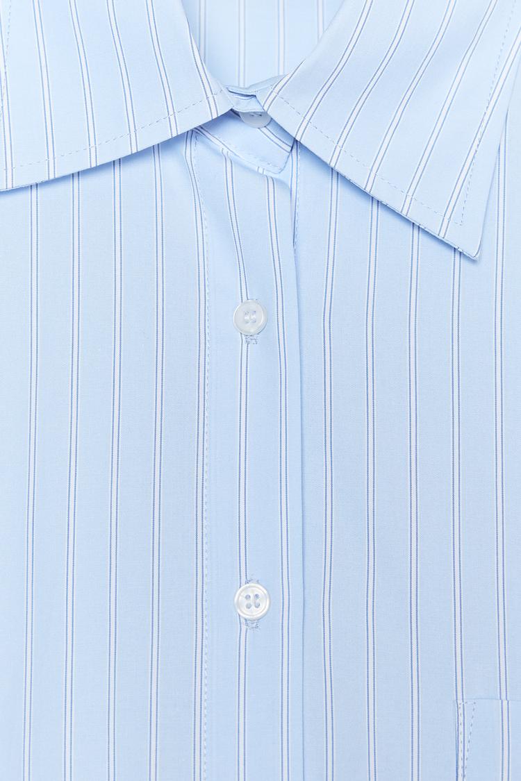 CHEMISE OVERSIZE POPELINE RAYÉE