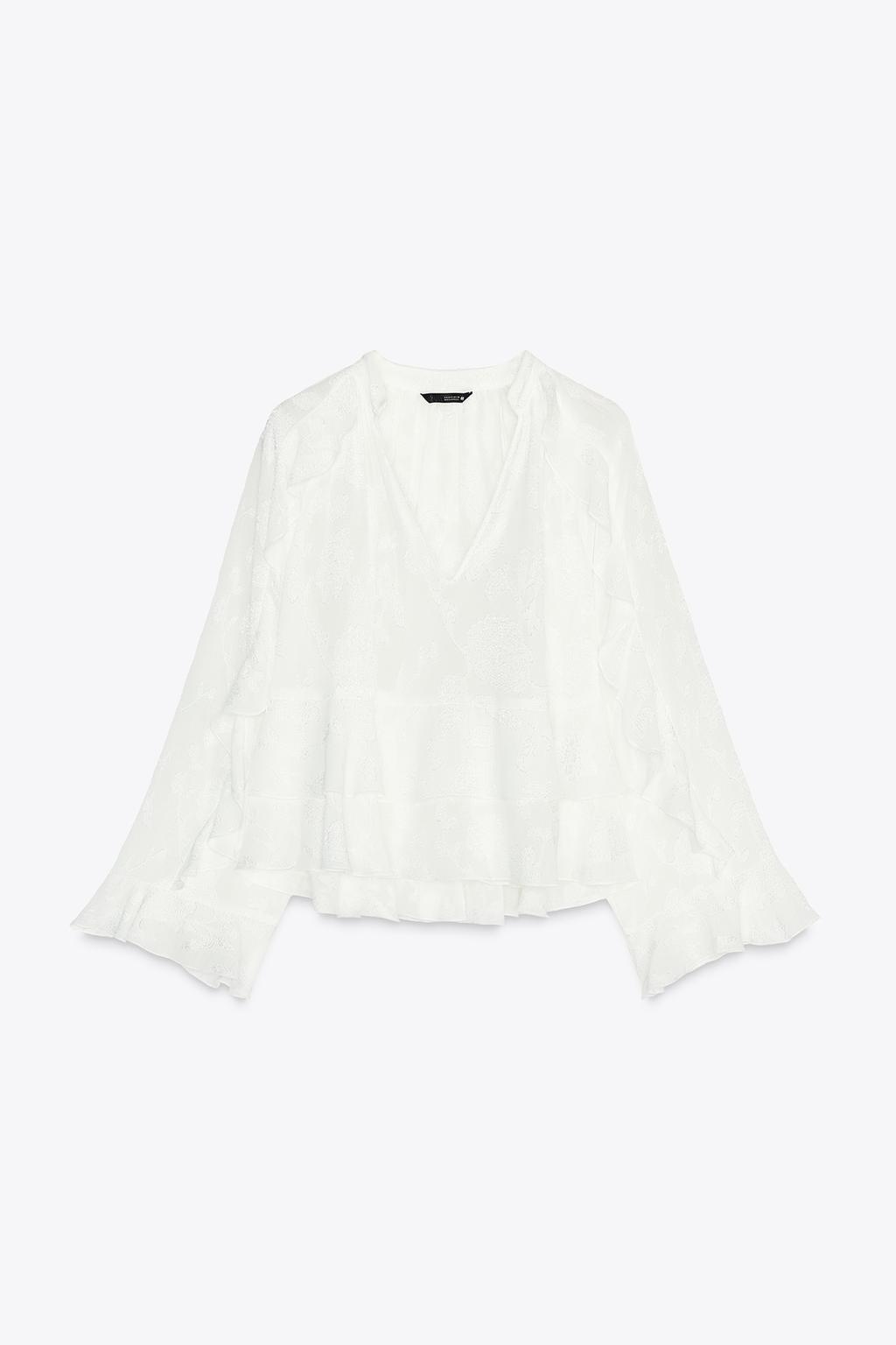 CHEMISE À VOLANTS