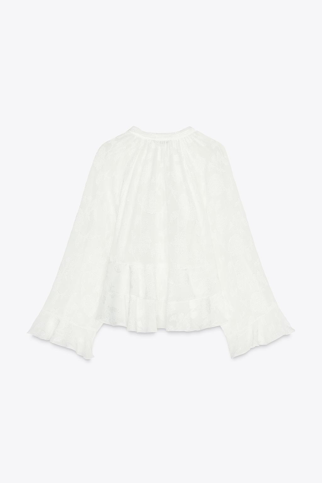 CHEMISE À VOLANTS