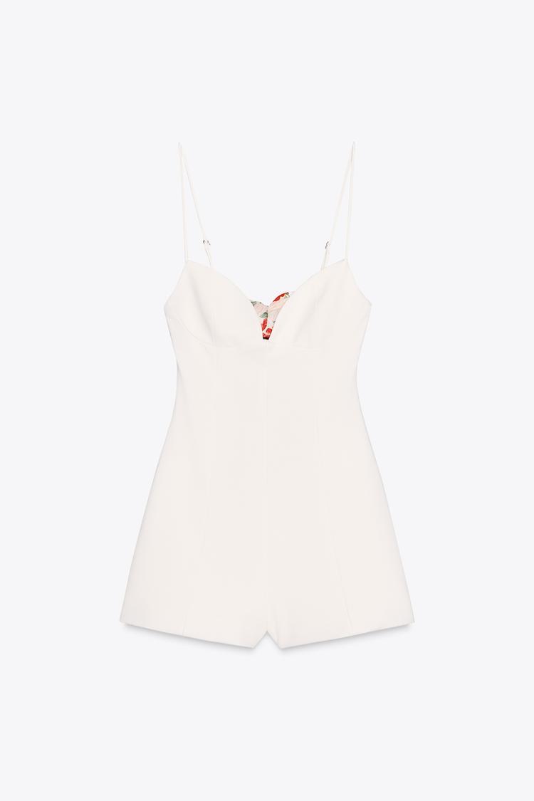 COMBI-SHORT AJOURÉ FOULARD