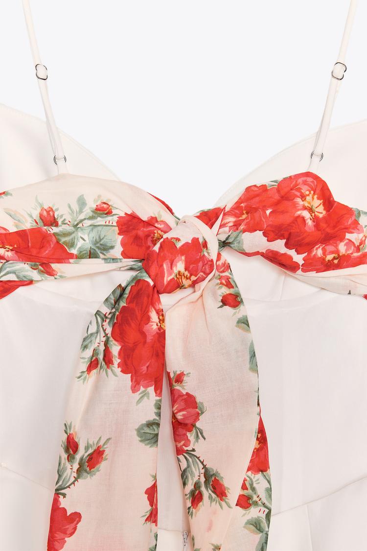 COMBI-SHORT AJOURÉ FOULARD