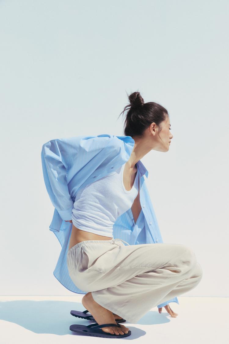 CHEMISE OVERSIZE POPELINE RAYÉE