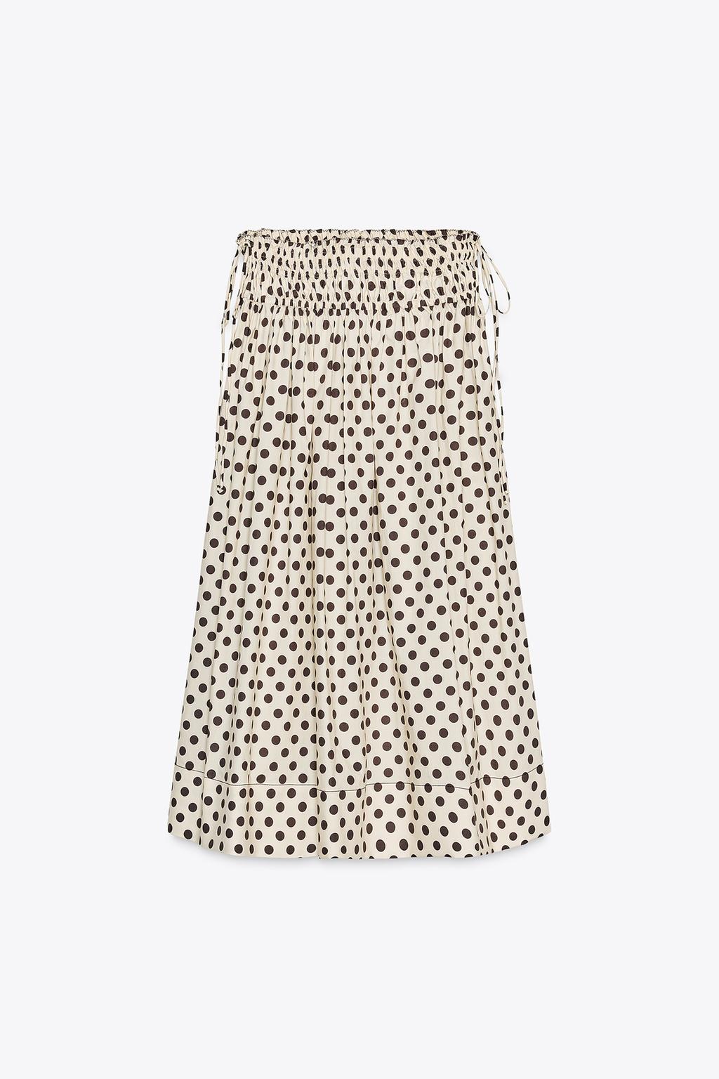 JUPE MIDI À POIS ZW COLLECTION