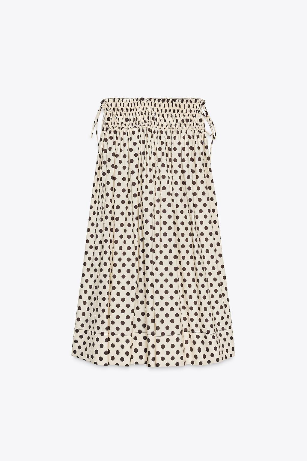 JUPE MIDI À POIS ZW COLLECTION