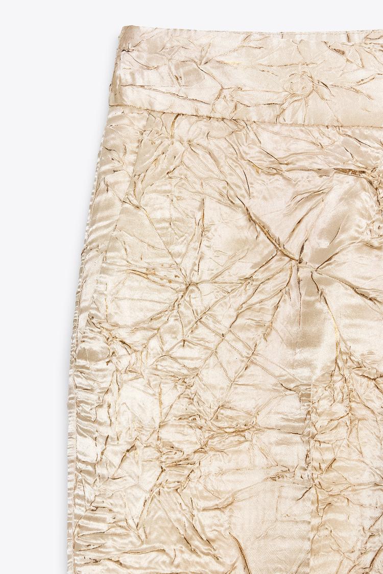 PANTALON SATINÉ EFFET FROISSÉ