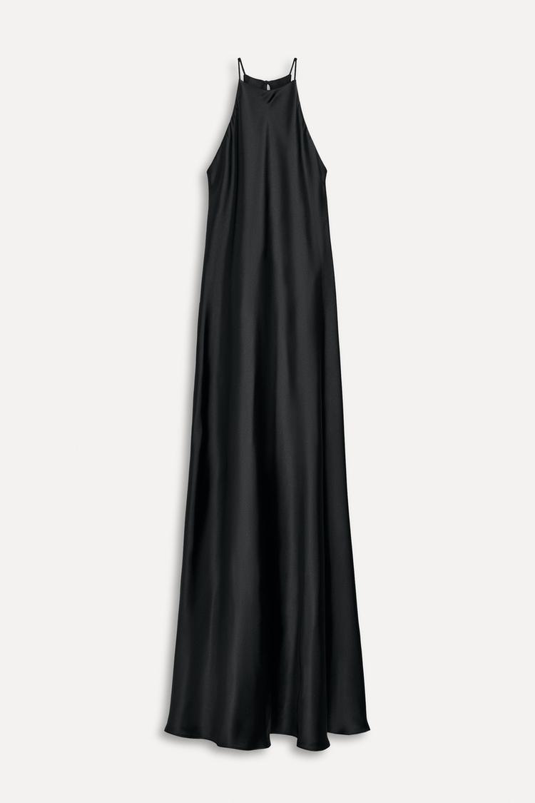 ROBE MI-LONGUE SATINÉE 50E ANNIVERSAIRE