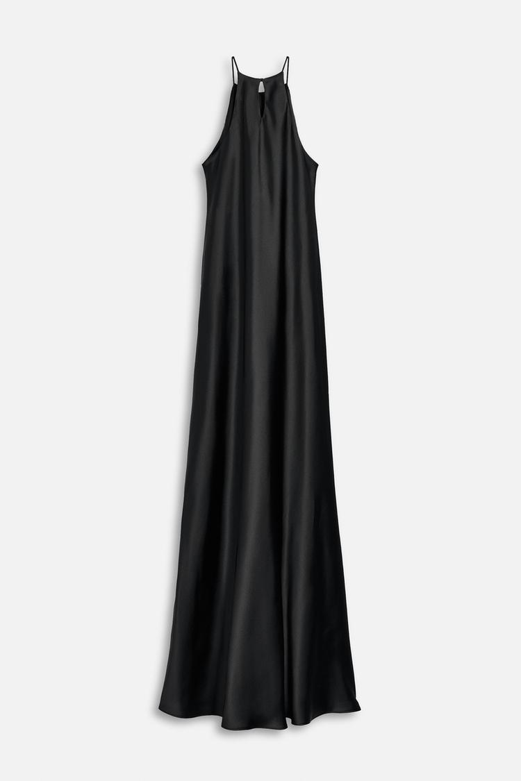 ROBE MI-LONGUE SATINÉE 50E ANNIVERSAIRE