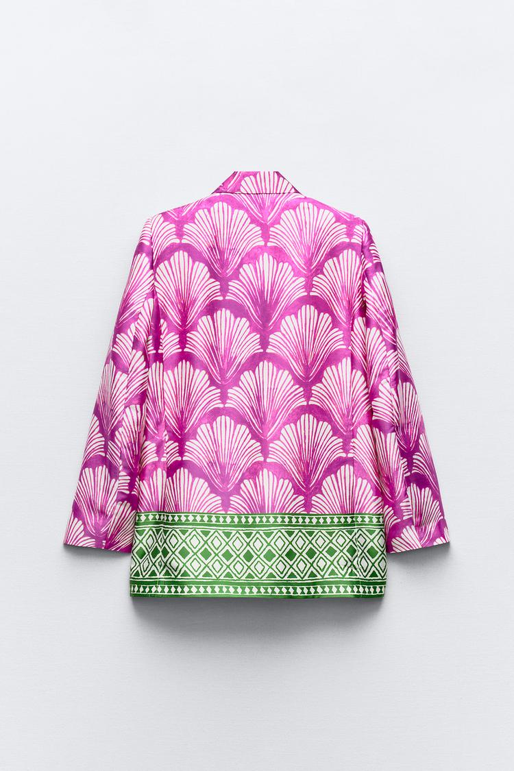 BLAZER IMPRIMÉ SATINÉ