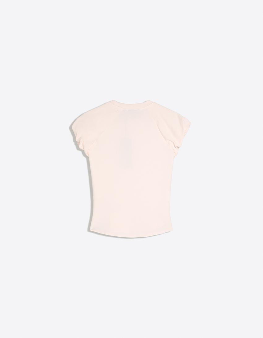 T-SHIRT À MANCHES RAGLAN ET VOLUME BOUFFANT