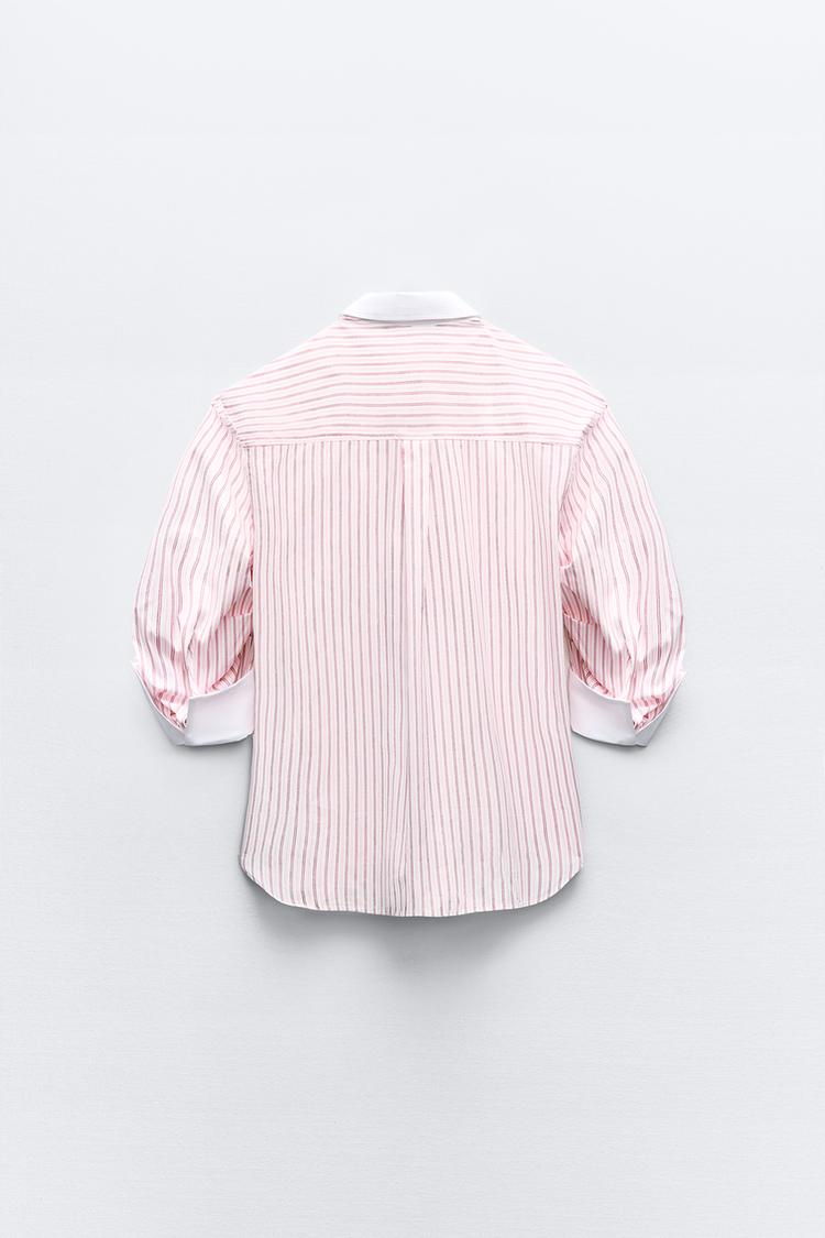 CHEMISE OVERSIZE EN POPELINE À RAYURES