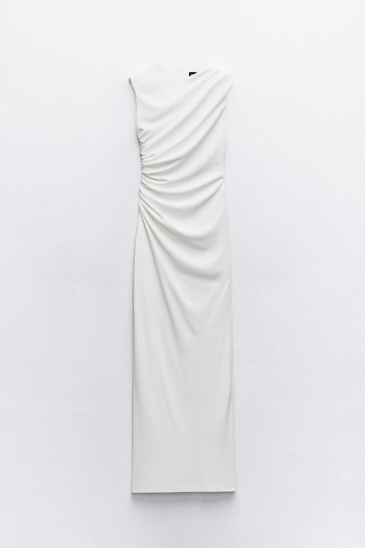 ROBE MI-LONGUE DRAPÉE