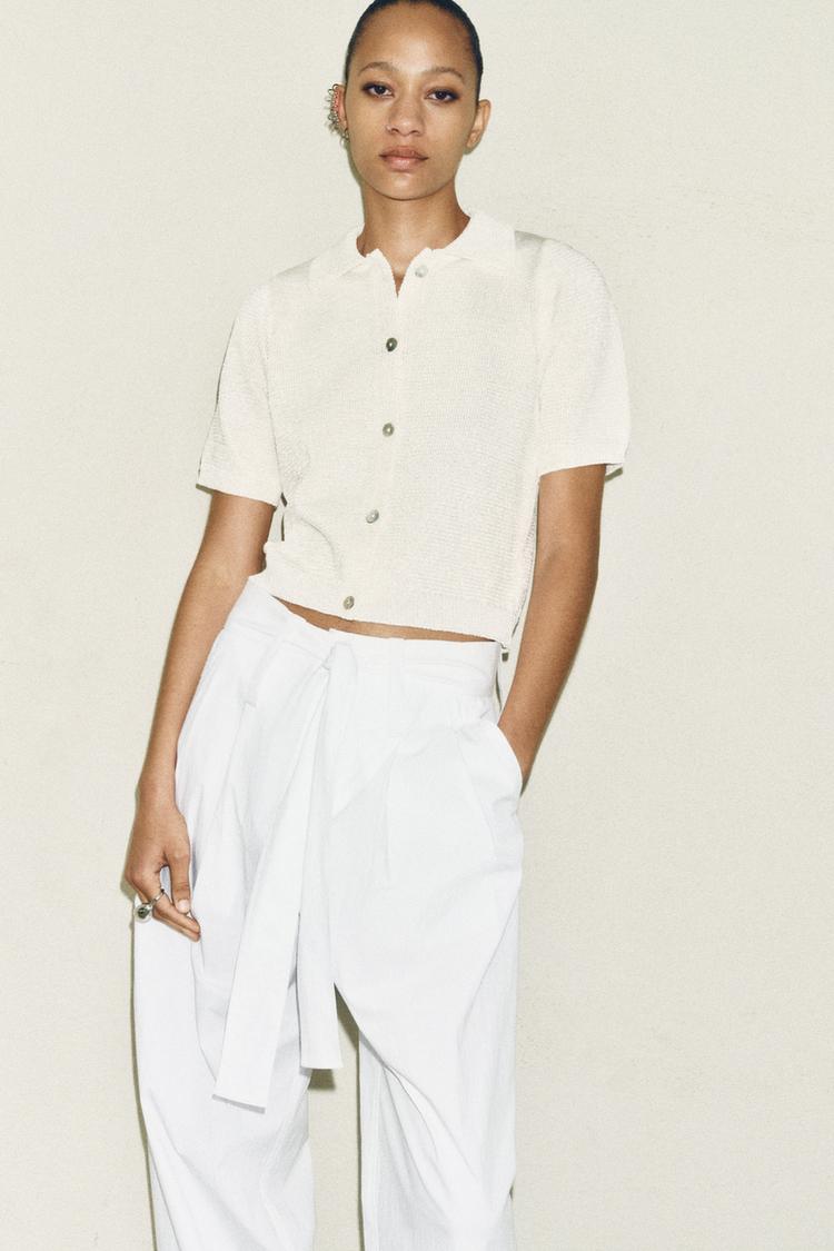 PANTALON AVEC CEINTURE ZW COLLECTION