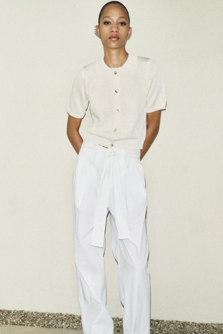PANTALON AVEC CEINTURE ZW COLLECTION