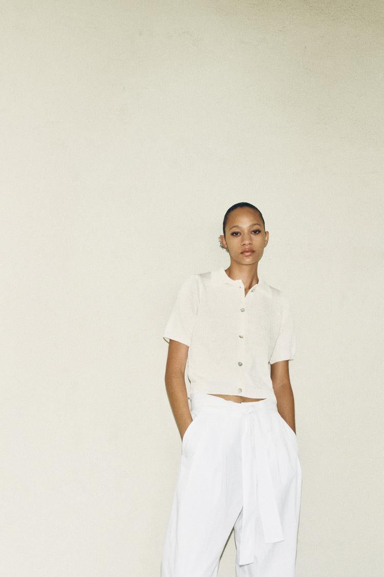 PANTALON AVEC CEINTURE ZW COLLECTION