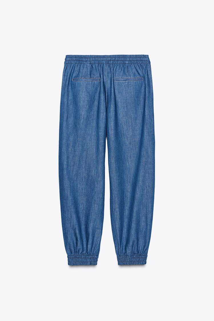 ENSEMBLE VESTE EN LIN À MANCHES COURTES | PANTALON DE JOGGING AVEC LIN