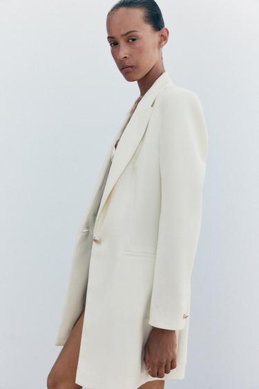 BLAZER LONG À ÉPAULETTES