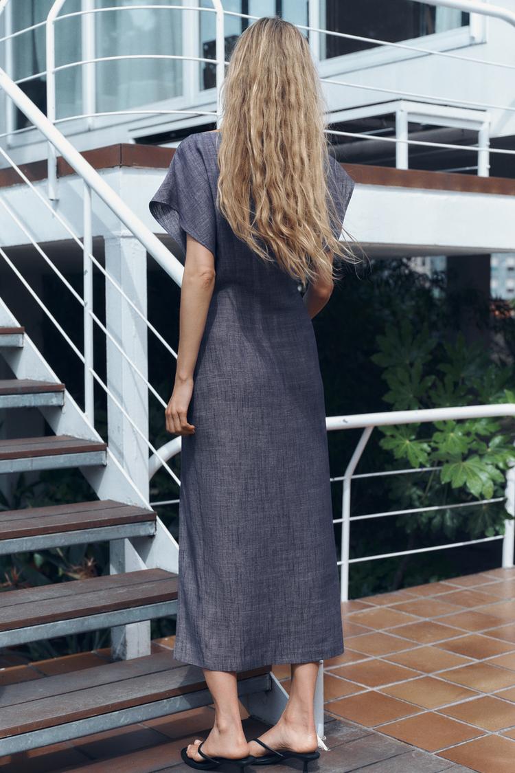 ROBE MIDI DÉCOR DORÉ