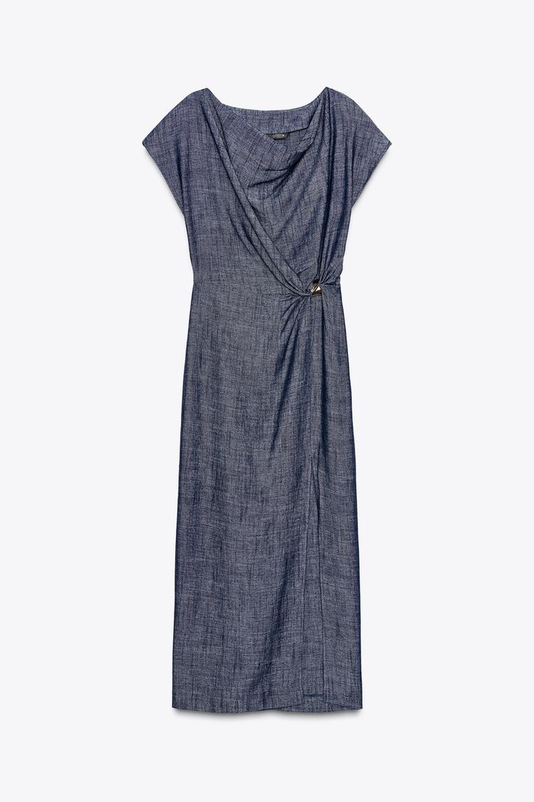 ROBE MIDI DÉCOR DORÉ