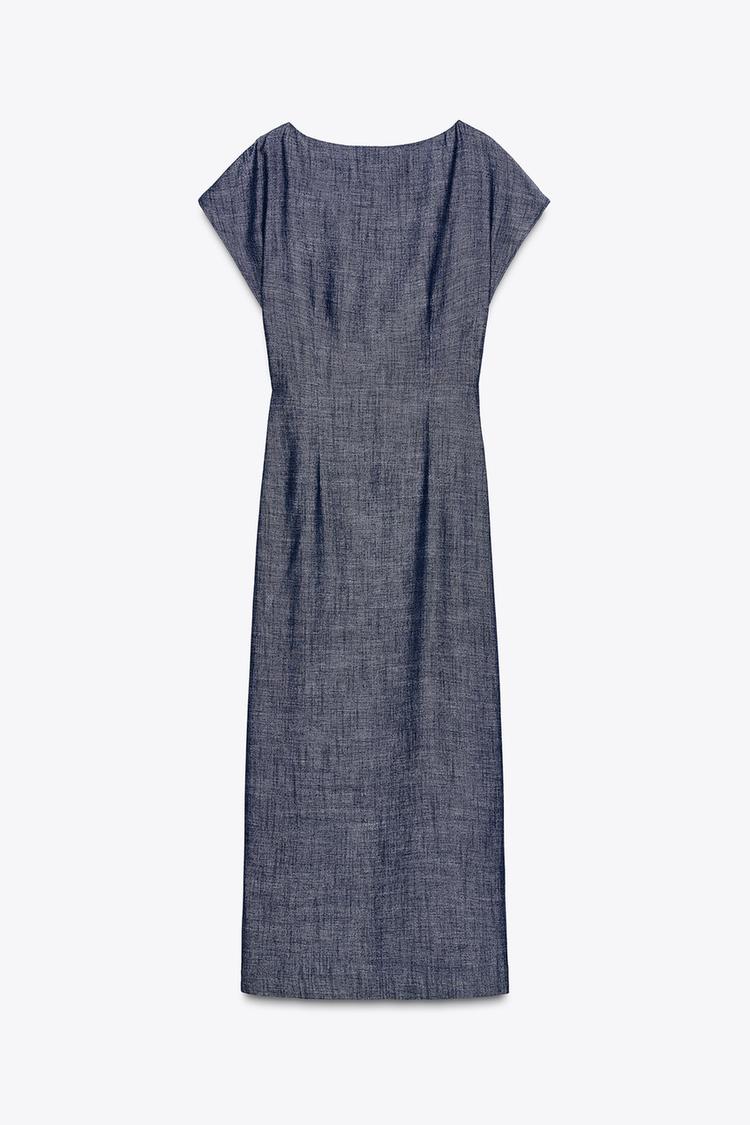 ROBE MIDI DÉCOR DORÉ