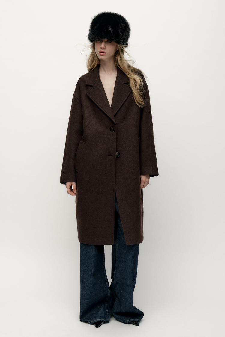 OVERSIZED COAT WITH WOOL