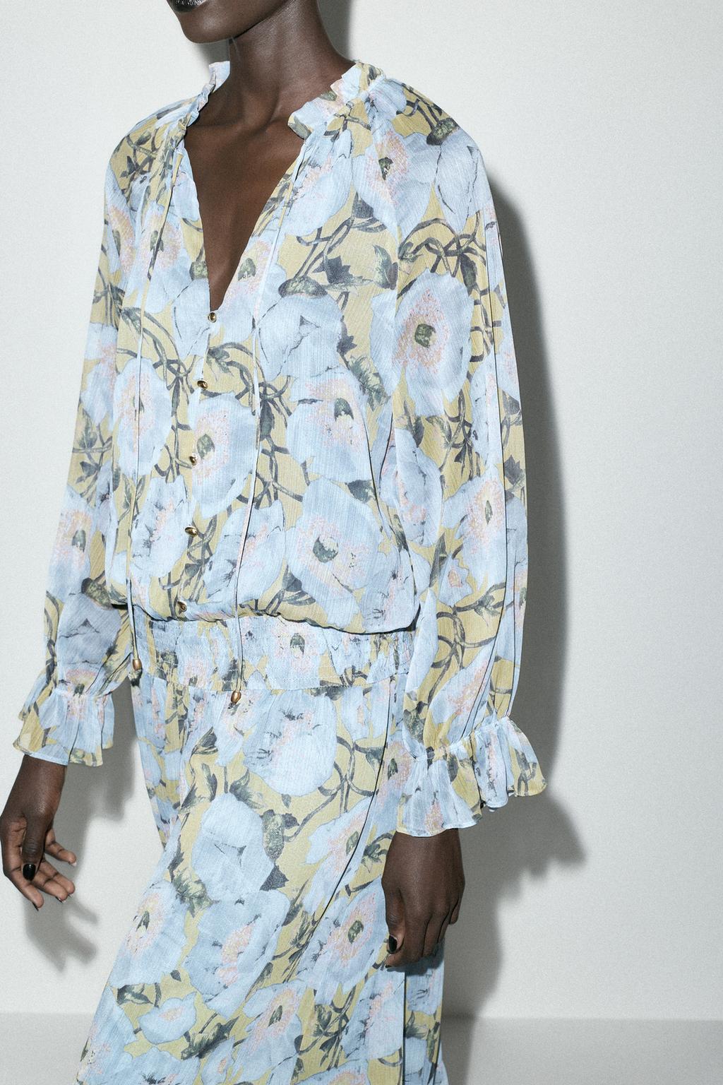ROBE LONGUE À IMPRIMÉ FLORAL