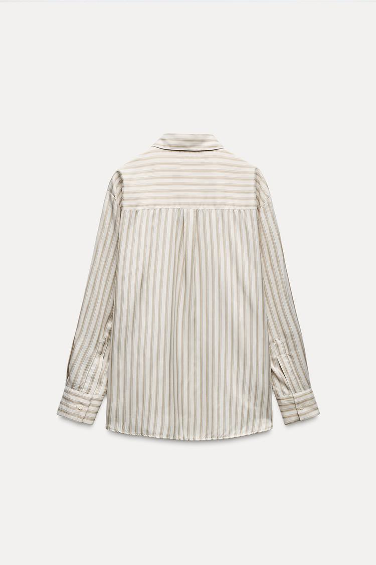 CHEMISE À RAYURES AVEC POCHE ZW COLLECTION