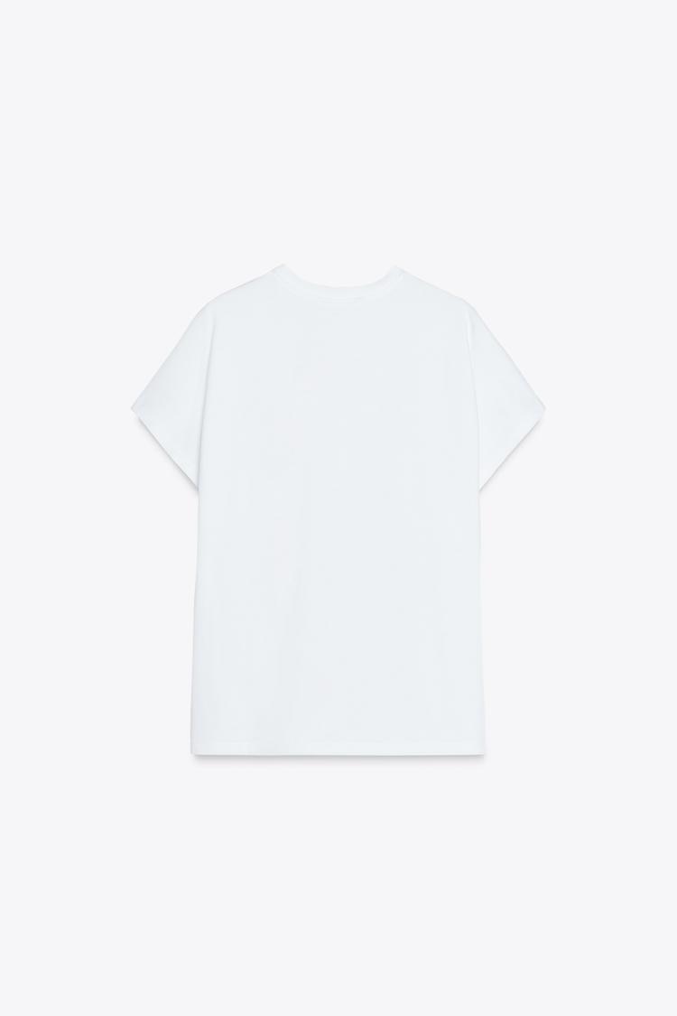 T-SHIRT À MANCHES TOMBANTES