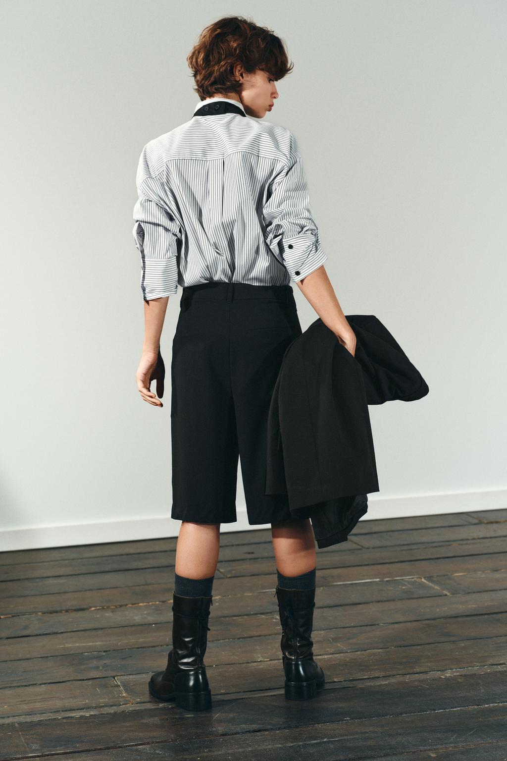 CHEMISE EN POPELINE AVEC CRAVATE