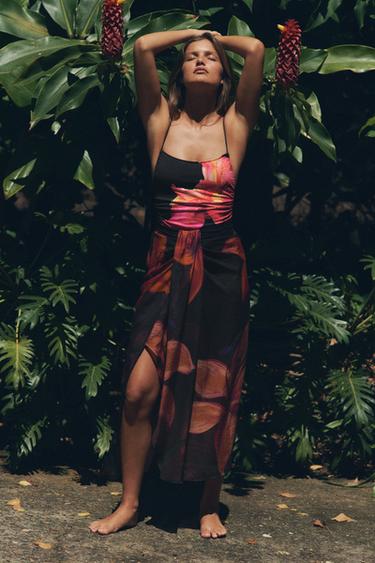 MAILLOT DE BAIN AVEC IMPRIMÉ À FLEURS