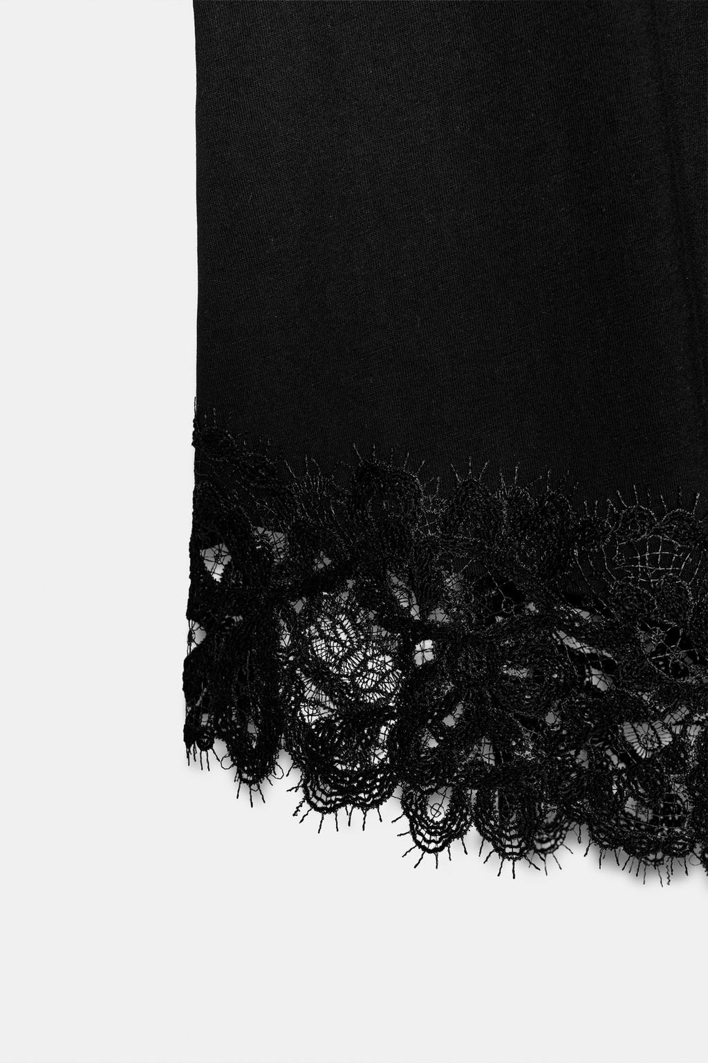 T-SHIRT HEAVY COTTON DENTELLE