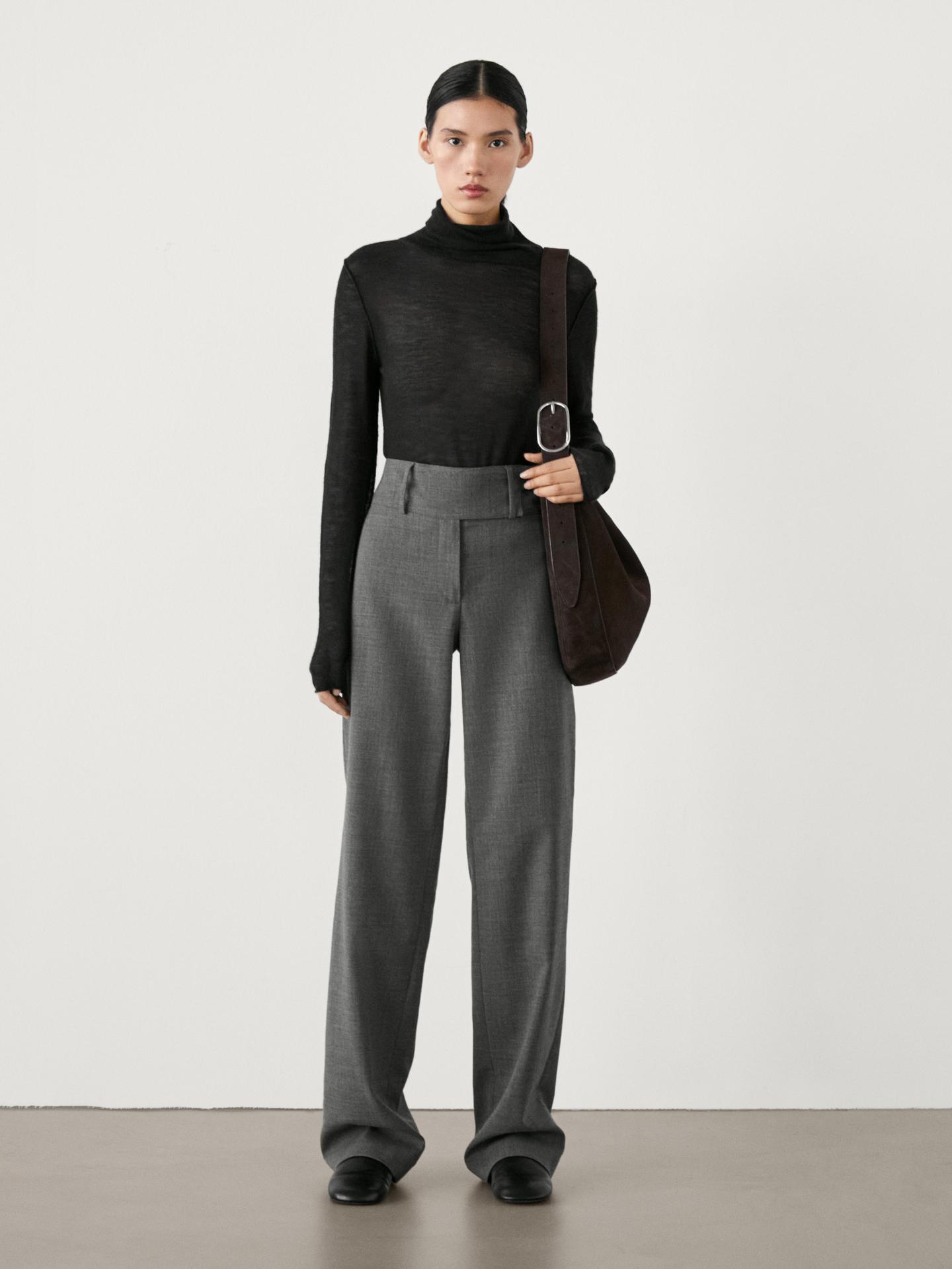 PANTALON STRAIGHT TAILLE LARGE