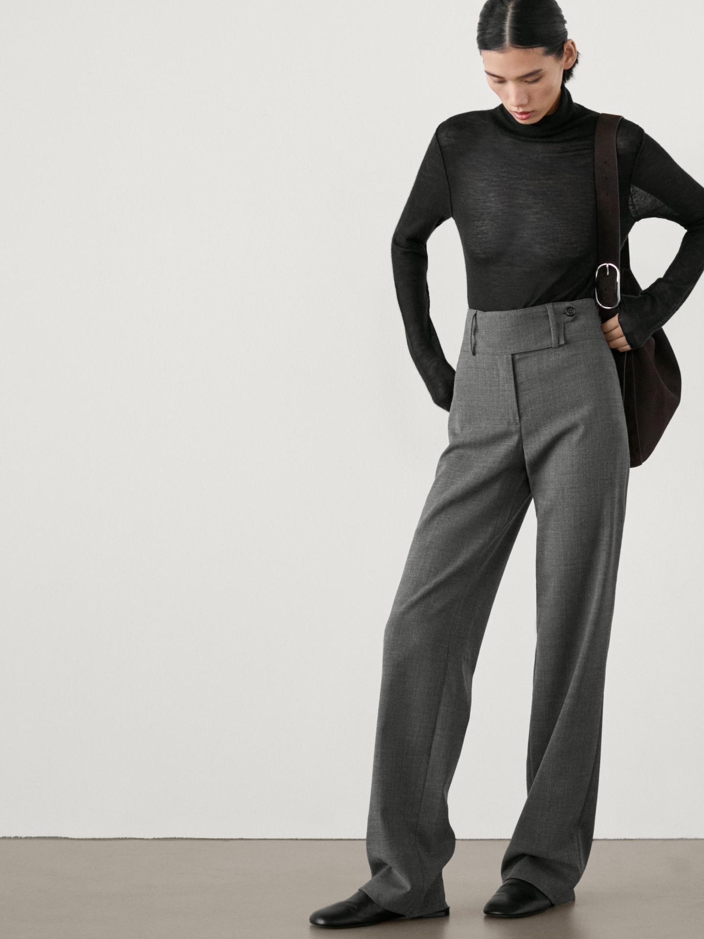 PANTALON STRAIGHT TAILLE LARGE