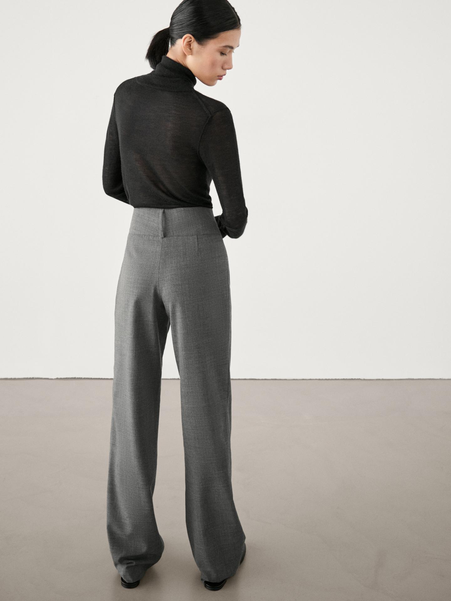 PANTALON STRAIGHT TAILLE LARGE