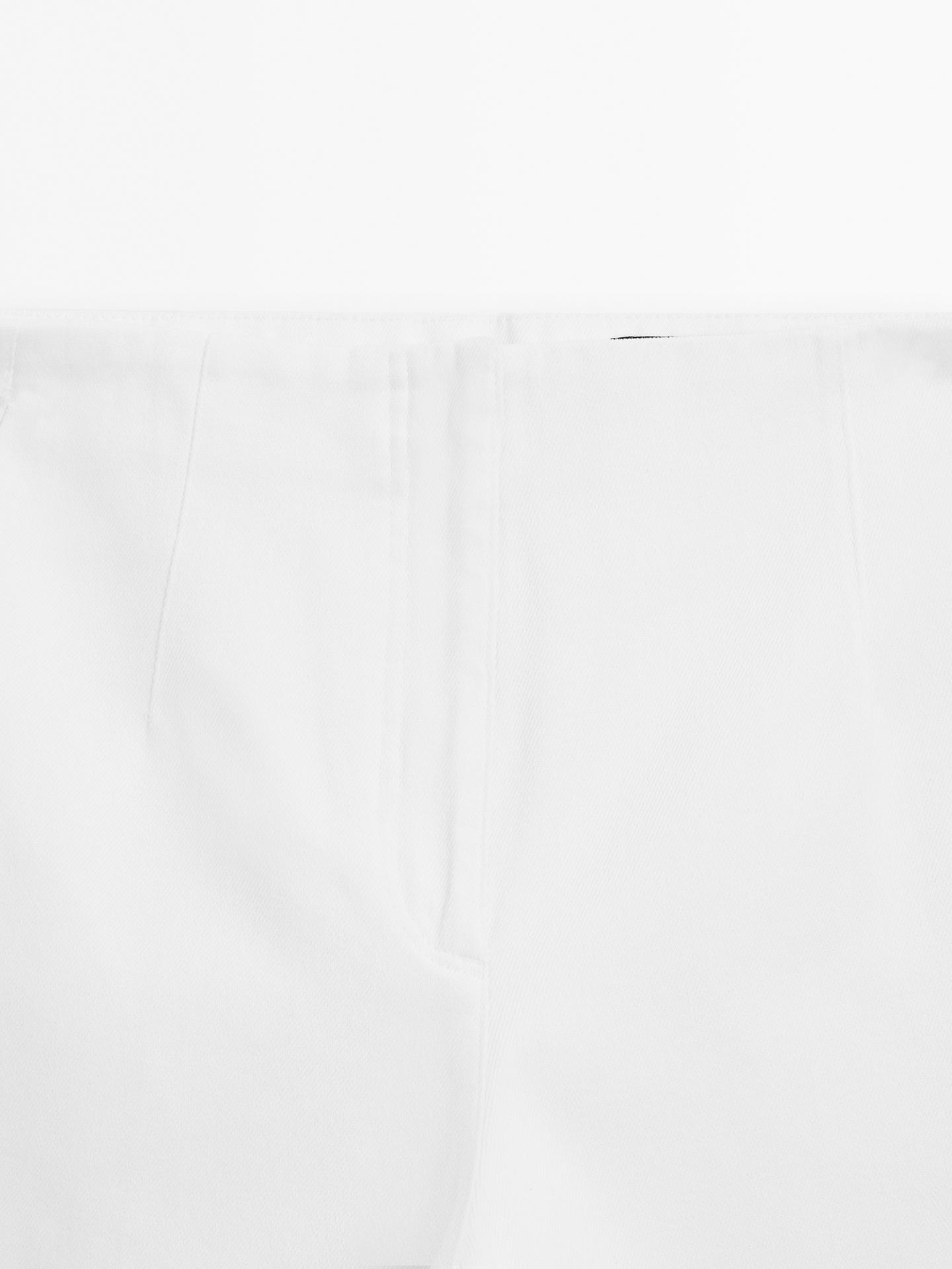 MASSIMO DUTTI PANTALON LARGE SANS TAILLE EN COTON