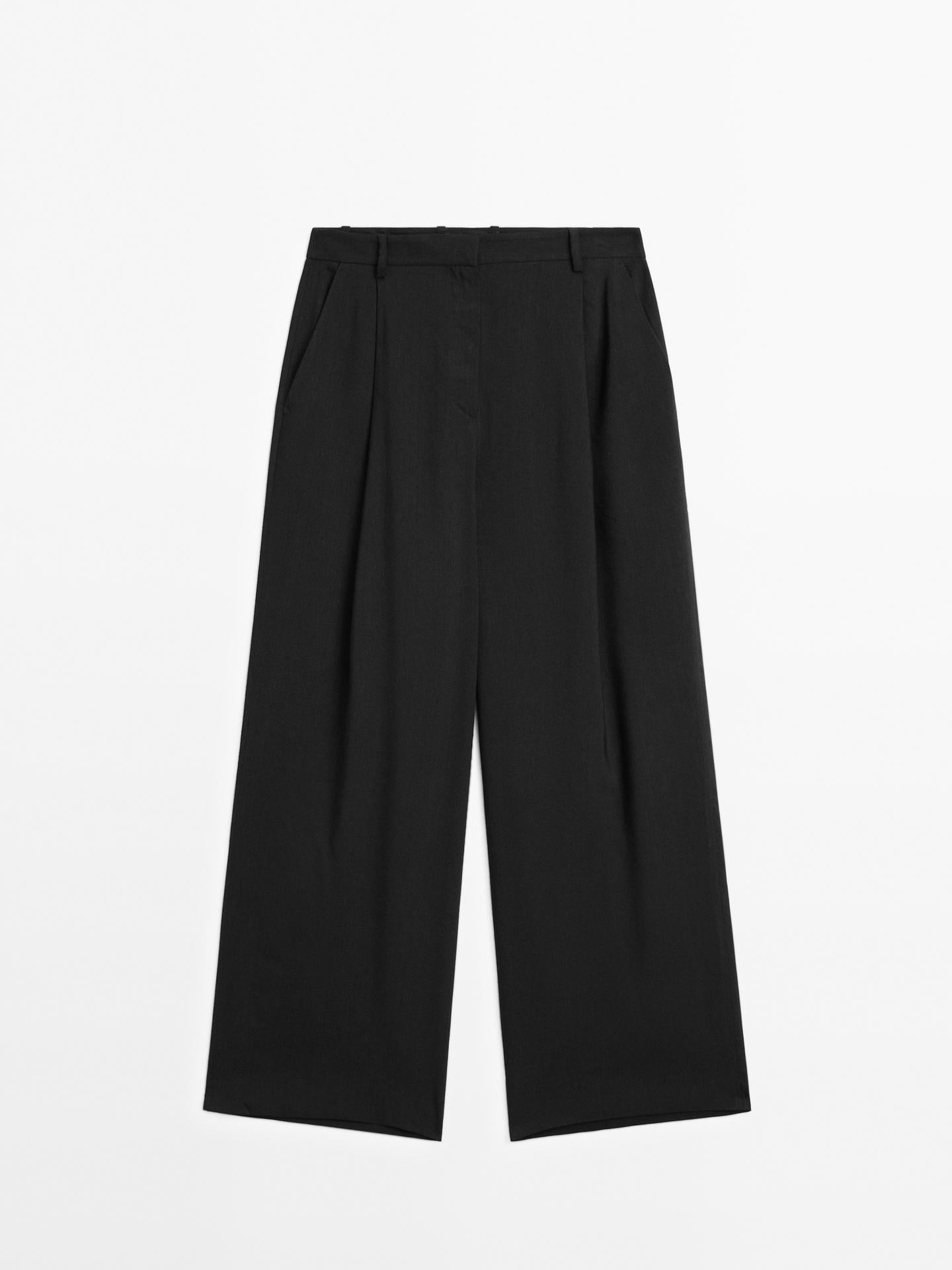 PANTALON DROIT d'accès mid-rise 100 % coton