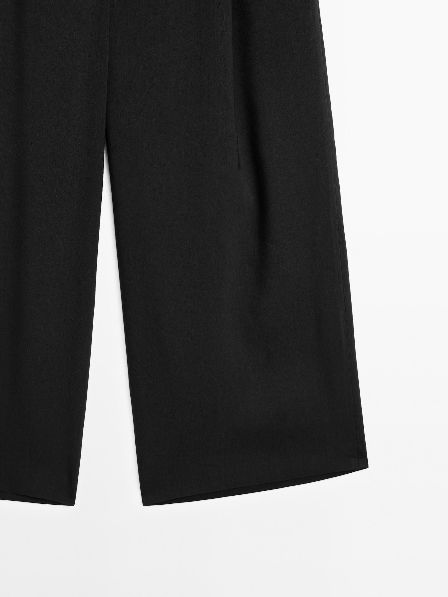 PANTALON DROIT d'accès mid-rise 100 % coton