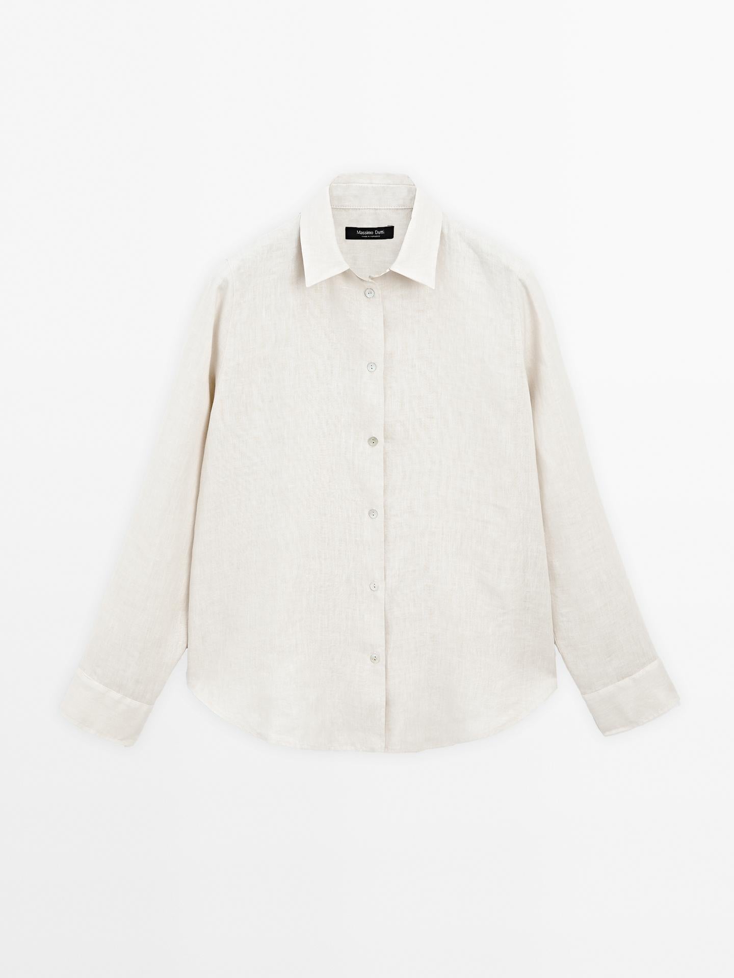MASSIMO DUTTI CHEMISE FLUIDE 100 % LIN